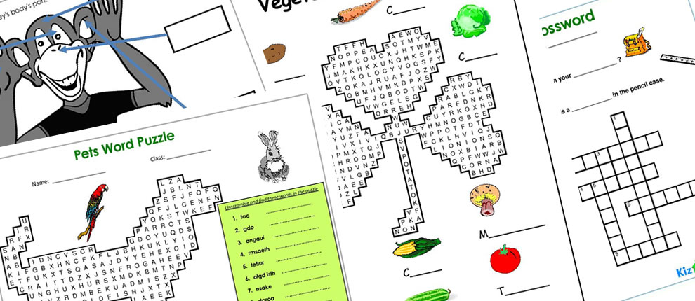 Printable Puzzles & Games for Kids - Worksheets & Learning